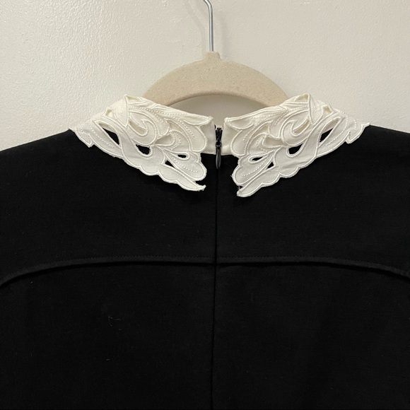 TED BAKER 'Currie' Lace Detail Knit Tunic Dress In Black 3 - Picture 10 of 12